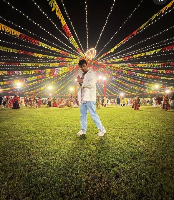 Garba venue overhead lights